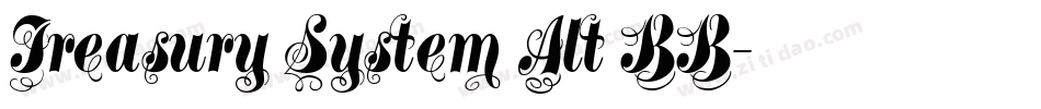 Treasury System Alt BB字体转换